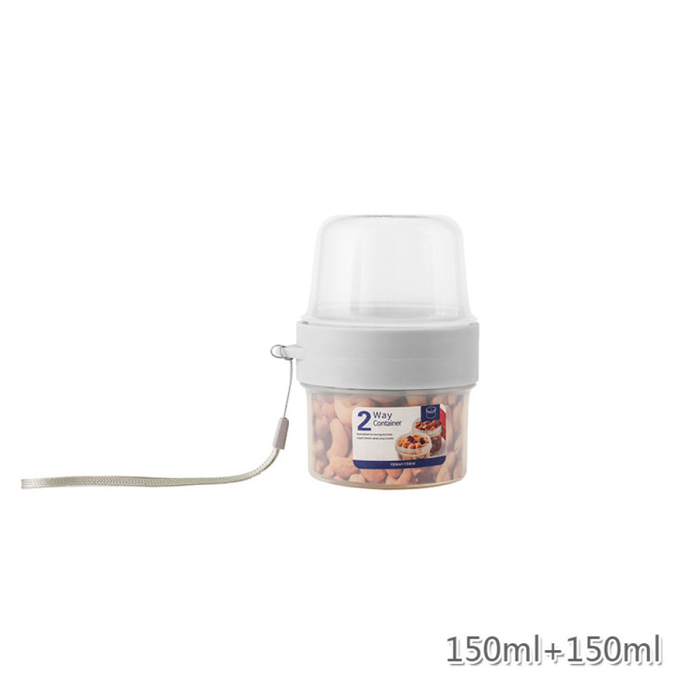 Baby Food Jars With Lids - กล่องเก็บของแบบพกพา สองชั้น ปิดสนิท สำหรับโยเกิร์ต สลัด ผลไม้