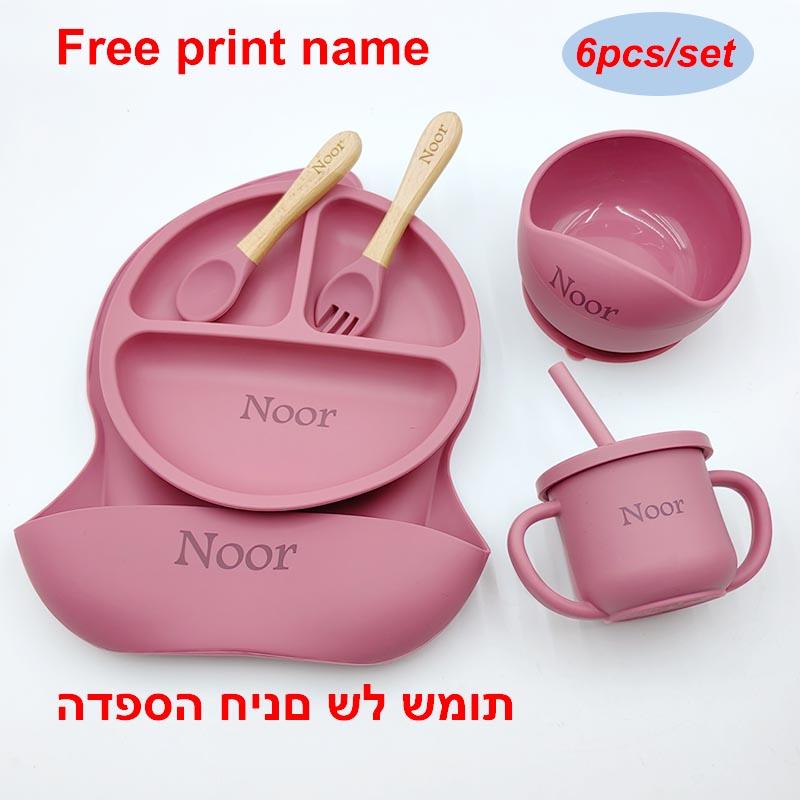 6 ชิ้นซิลิโคนบนโต๊ะอาหารสําหรั - Baby Food Menu บทวิจารณ์และราคา