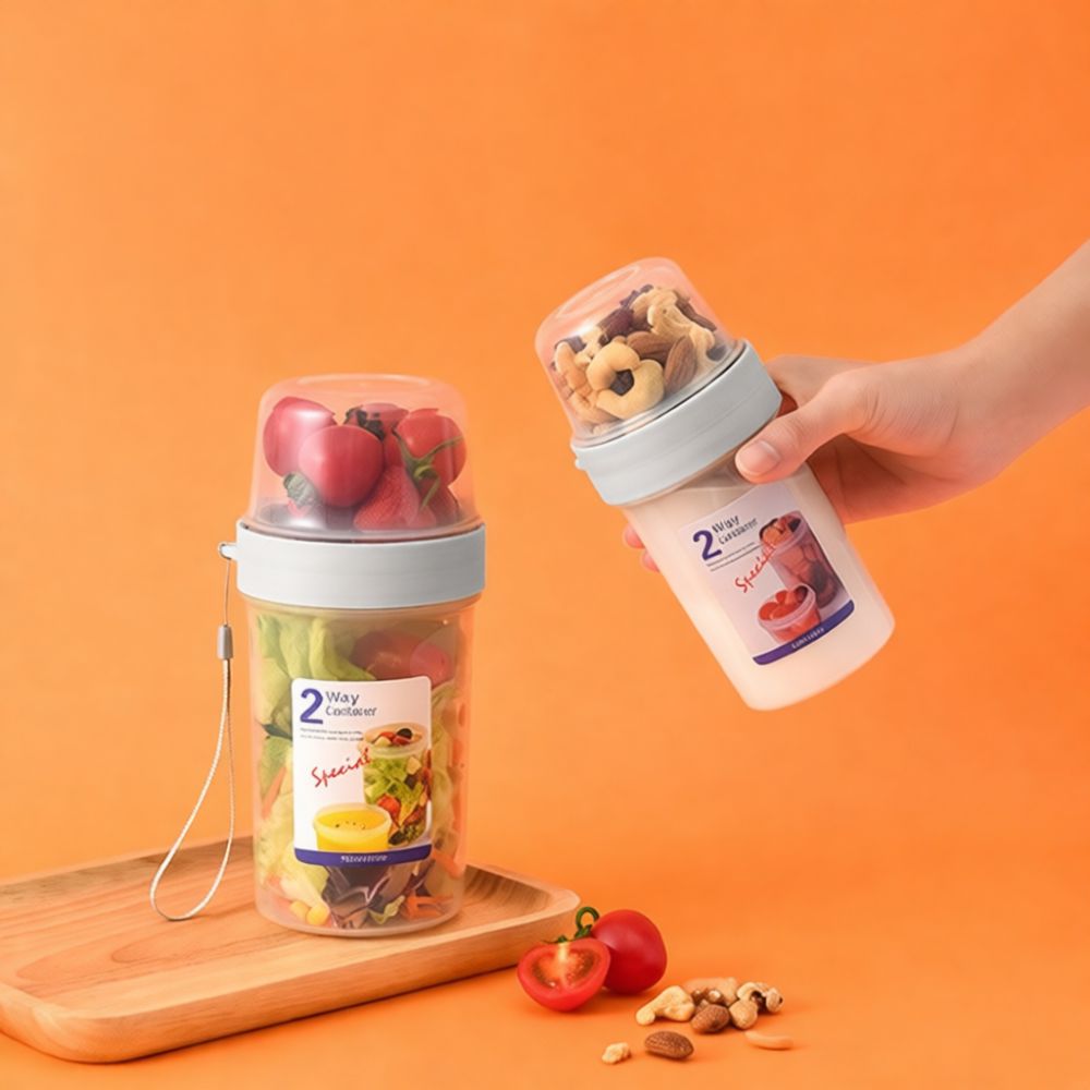กล่องเก็บของแบบพกพา สองชั้น ปิ - Baby Food Jars With Lids บทวิจารณ์และราคา