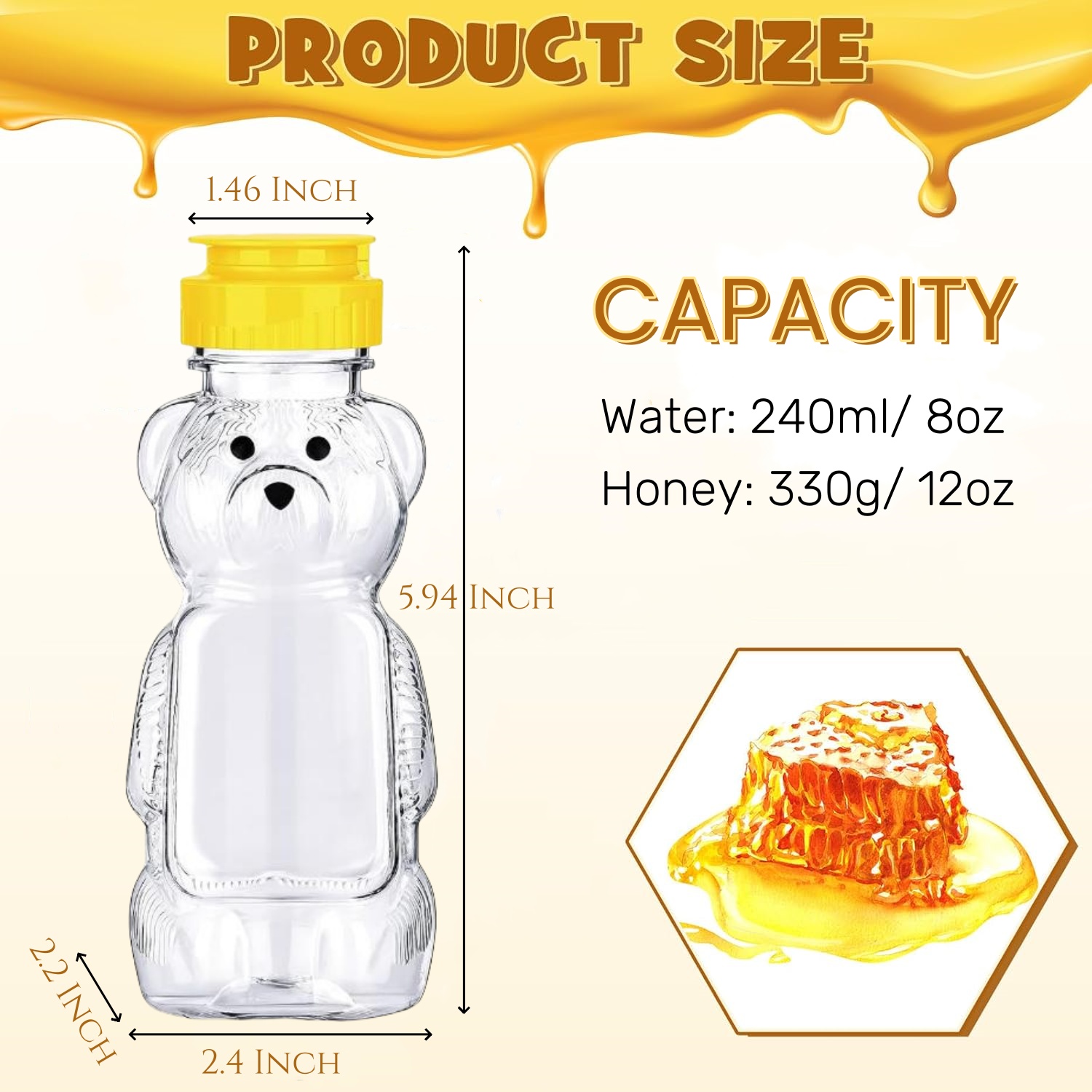 12-36pcs พลาสติกหมีน้ําผึ้ง Ja - Baby Food Jars With Lids บทวิจารณ์และราคา